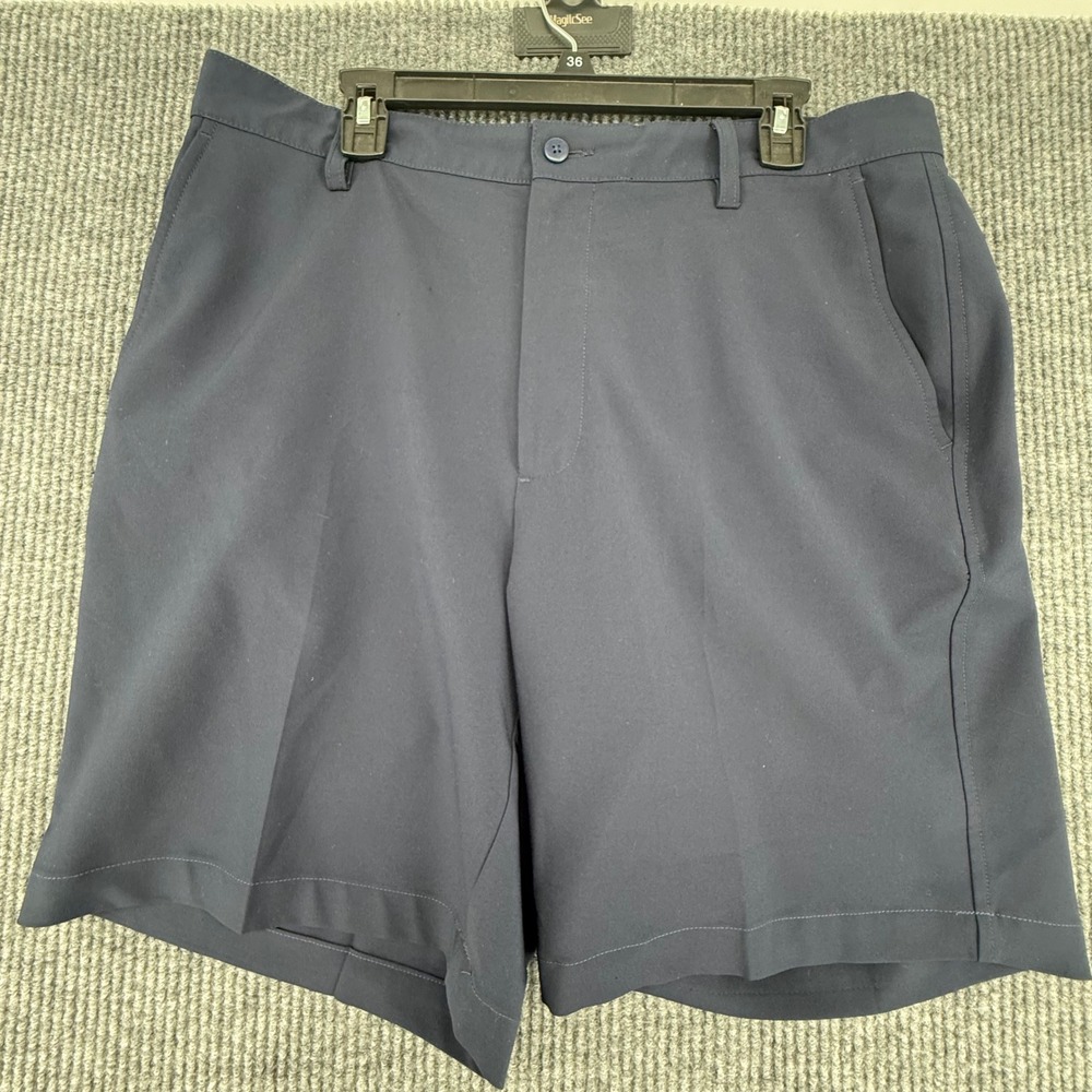 FootJoy Golf Shorts Mens 38 Navy Blue Excellent Performance Stretch Flat Front